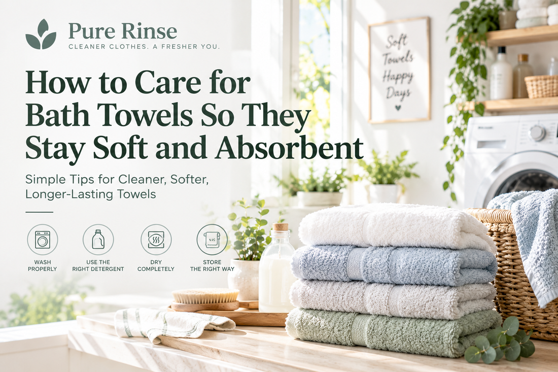 How to Care for Bath Towels So They Stay Soft and Absorbent