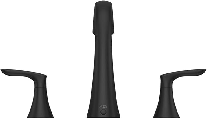 Pfister Weller Roman Bathtub Faucet (Valve Sold Separately), 2-Handle, 3-Hole, Matte Black Finish, RT65WRB
