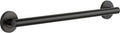 DELTA FAUCET 41824-BL Contemporary Decorative ADA Grab Bar 24 in, Matte Black
