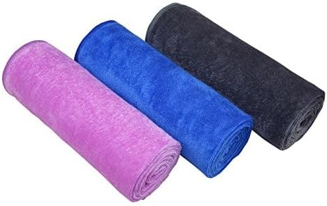 Gym Towels for Men & Women Microfiber Sports Towel Set Fast Drying & Absorbent Workout Sweat Towels for Fitness,Yoga, Golf,Camping 3-Pack Gift Present