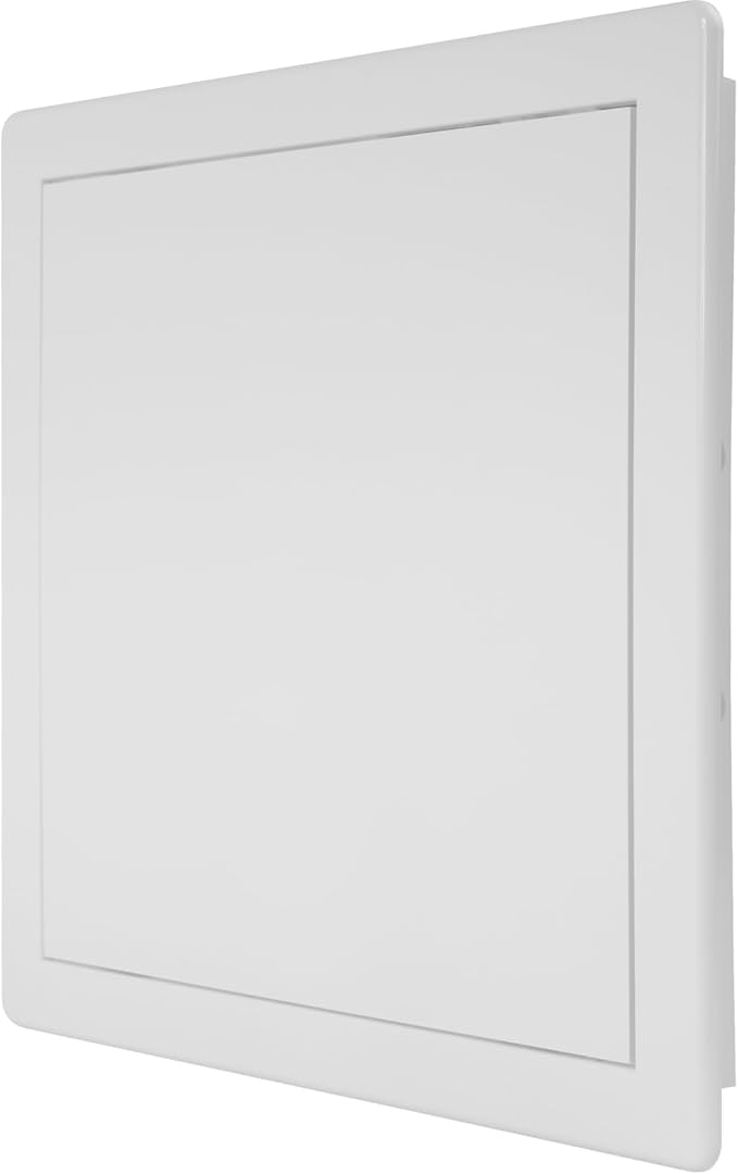 Vent Systems White ABS Plastic Access Panel 10 x 10 Inch (Opening) - Access Door for Drywall, Wall, Ceiling - Electrical, Plumbing Service Wall Hole Cover - Inspection Door - 11 x 11 Inch (Outer)