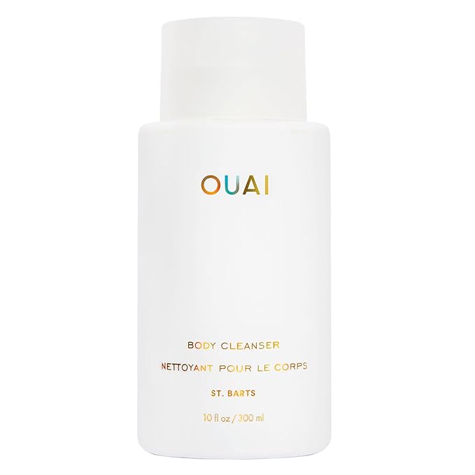 OUAI Body Cleanser, St. Barts - Foaming Body Wash with Jojoba Oil and Rosehip Oil to Hydrate, Nurture, Balance and Soften Skin - Paraben, Phthalate and Sulfate Free Skin Care Products (10 Fl Oz)