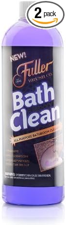 Fuller Brush Bath Clean – 24 oz Bathroom Cleaner Bottle with Spray– Dissolves Soap Scum, Hard Water Stains & Mineral Build-Up – For Sinks, Showers & Tubs – Pack of 2