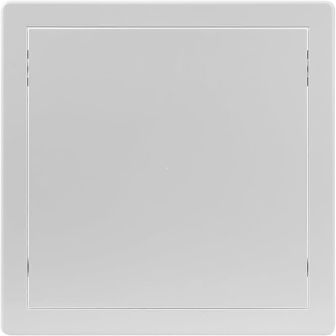 Vent Systems White ABS Plastic Access Panel 10 x 10 Inch (Opening) - Access Door for Drywall, Wall, Ceiling - Electrical, Plumbing Service Wall Hole Cover - Inspection Door - 11 x 11 Inch (Outer)