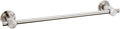 BOPai 24 inch Suction Cup Towel Bar – No Drill, for Smooth Surfaces Only, Brushed Nickel