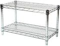 Shelving Inc. 14" d x 30" w Chrome Wire Shelving with 2 Tier Shelves, Weight Capacity 800lbs Per Shelf
