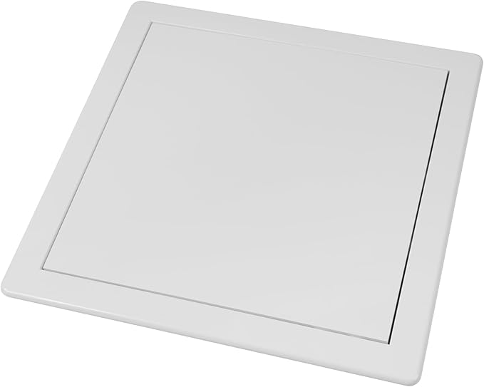 Vent Systems White ABS Plastic Access Panel 10 x 10 Inch (Opening) - Access Door for Drywall, Wall, Ceiling - Electrical, Plumbing Service Wall Hole Cover - Inspection Door - 11 x 11 Inch (Outer)