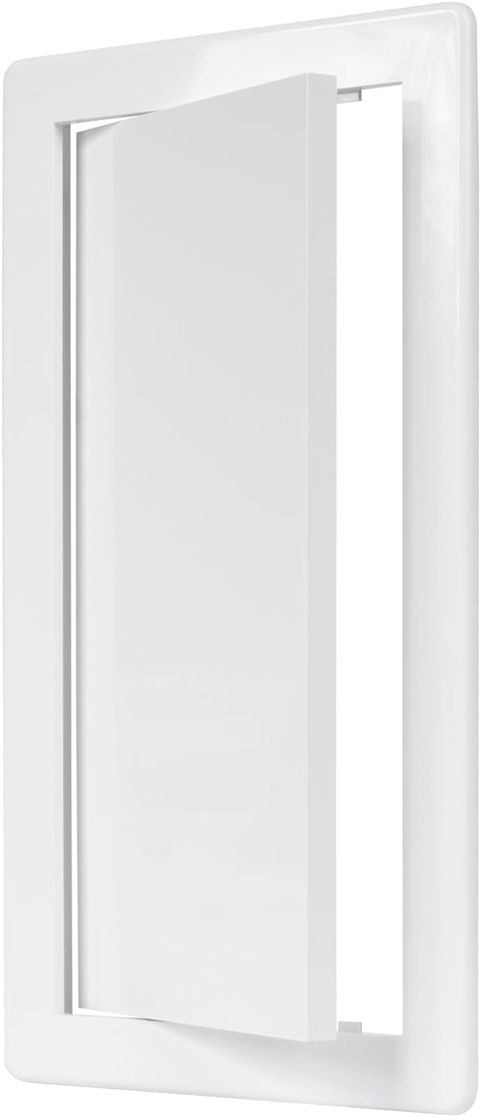 6" x 12" White Plastic Access Panel. Service Shaft Door Panel. Plumbing, Electricity, Heating, Alarm Wall Access Panel for Drywall. Bathroom Services Access Hole Cover. (6" x 12")
