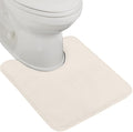 GORILLA GRIP Thick Memory Foam Toilet Rug for Bathroom, U Shaped Washable, Soft Absorbent Velvet Topside Floor Mats, Machine Wash, Cushioned Luxury Rugs for Bath Room, 22.5 x 19.5, Cream