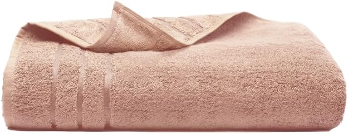 Cariloha Bath Towel | Blush | 28"x54" | Turkish Cotton & Viscose Material Blend | Extra Smooth, Odor Resistant and Highly Absorbent