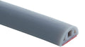Bathroom Foldable Block water Stopper sealing strip shower threshold dam Self-adhesive silicone shower barrier (96 Inch-Gery)