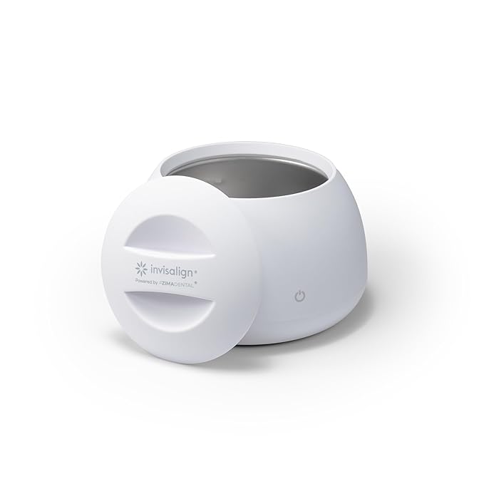 Invisalign Ultrasonic Cleaner | Powered by Zima Dental | Aligner and Retainer Cleaner | Arctic White