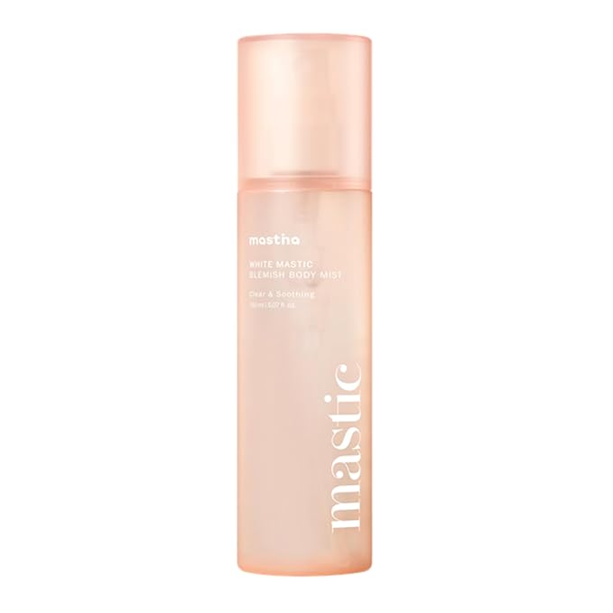 MASTINA White Mastic Cooling Body Mist (5.1fl oz), Hydrating & Brightening Body Spray with Fermented Mastic, Soothing Treatment for Sensitive or Sun-Exposed Skin, Korean Body Skincare