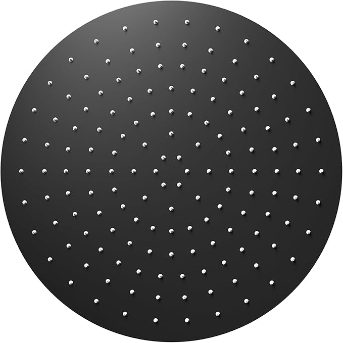 VBFF-Shower Head,rain shower head, 16 inch- Round Shower Head, 1.8 GPM Flow Rate, rainfall showerhead,VBFF14 (Matte Black)