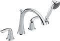 Delta Faucet T4738 Lahara Roman Tub with Handshower Trim, Chrome 4.00 x 9.00 x 20.00 inches