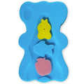 Soft Infant Bath Sponge Skid Proof Baby Bath Mat Newborn Odor Free (Blue)