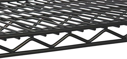Omega 14" Deep x 36" Wide x 74" High 3 Tier Black Starter Shelving Unit