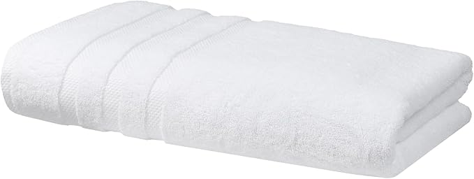 SOFE H&L | Olea Luxury Turkish Cotton Bath Towel Set of 1 : 1 Jumbo Bath Towel White | Premium, Soft, Durable, Absorbent | XL Bath Towels Oversized