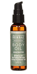 Unscented Body Oil Travel Size With Pump, Fragrance Free Massage Oil, Moisturizing Body Oils for Men and Women, Grapeseed Oil for Skin, Jojoba & Apricot with Calendula,