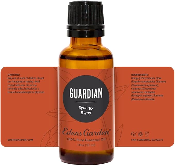Edens Garden Guardian Essential Oil Blend- 100% Pure Premium Grade, Undiluted, Natural, Therapeutic, Aromatherapy, The Best for Skin, Laundry, Humidifiers 30 ml (1 fl oz)