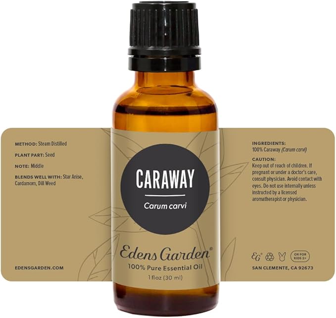 Edens Garden Caraway Essential Oil- 100% Pure Premium Grade, Undiluted, Natural, Therapeutic, Aromatherapy, The Best for Diffuser, Skin, Laundry, Humidifiers 30 ml (1 fl oz)