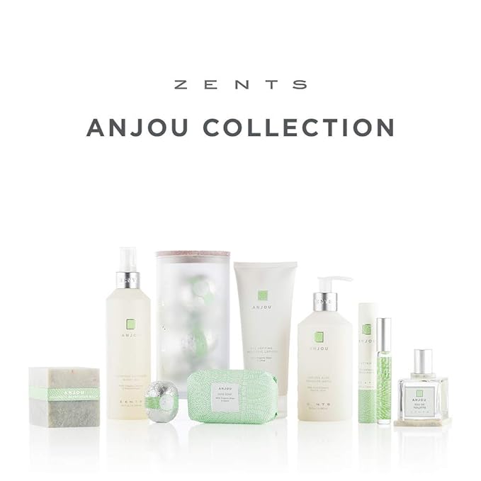 Zents Hand & Body Wash (Anjou Fragrance) | Hydrating Anti-Aging Cleanser with Organic Shea Butter & Aloe for Dry Skin | Gentle & Nourishing | 10 fl oz