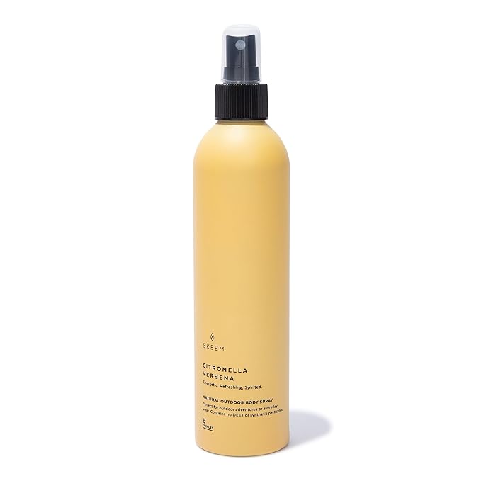 Skeem Aura Citronella Body Spray 8 oz, Verbena - Easy To Use Natural Spray, Family Friendly