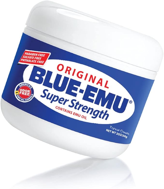 BLUE-EMU Original Super Strength Cream, Soothing Muscle & Joint Support, 2 Oz