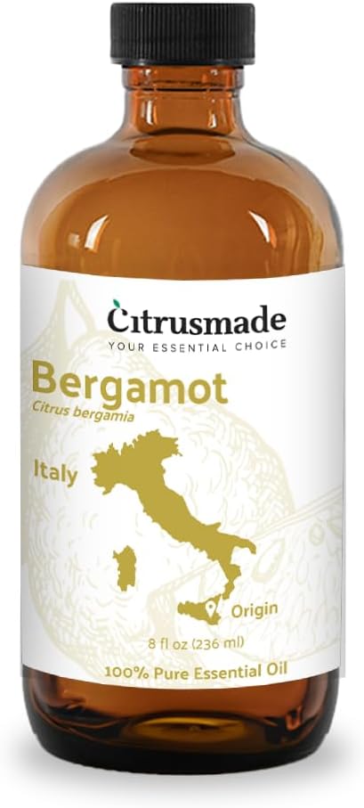 Bergamot Essential Oil - Direct from Citrusmade in Sicily- Pure Essential Oil for Diffusers and Aromatherapy | 100% Pure Therapeutic Grade (22lbs)