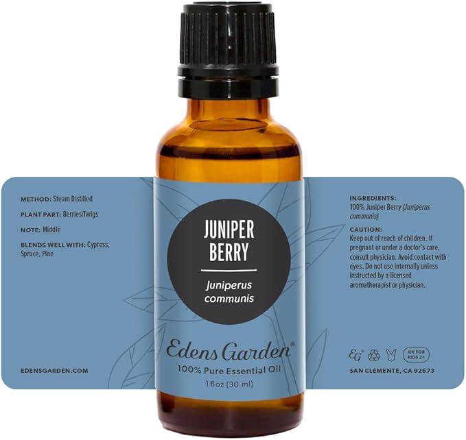 Edens Garden Juniper Berry Essential Oil- 100% Pure Premium Grade, Undiluted, Natural, Therapeutic, Aromatherapy, The Best for Diffuser, Candle, Hair, Kid Safe 30 ml (1 fl oz)
