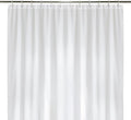 LiBa Bathroom Shower Curtain - Waterproof Plastic Shower Curtain Premium PEVA Non-Toxic with Rust Proof Grommets White 8G Heavy Duty Bathroom Accessories 72x84