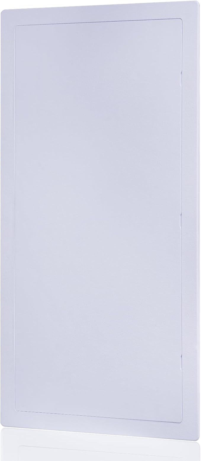 Suteck Plumbing Access Panel for Drywall Ceiling 14 x 29 Inch Reinforced Plastic Wall Access Doors Removable Hinged White