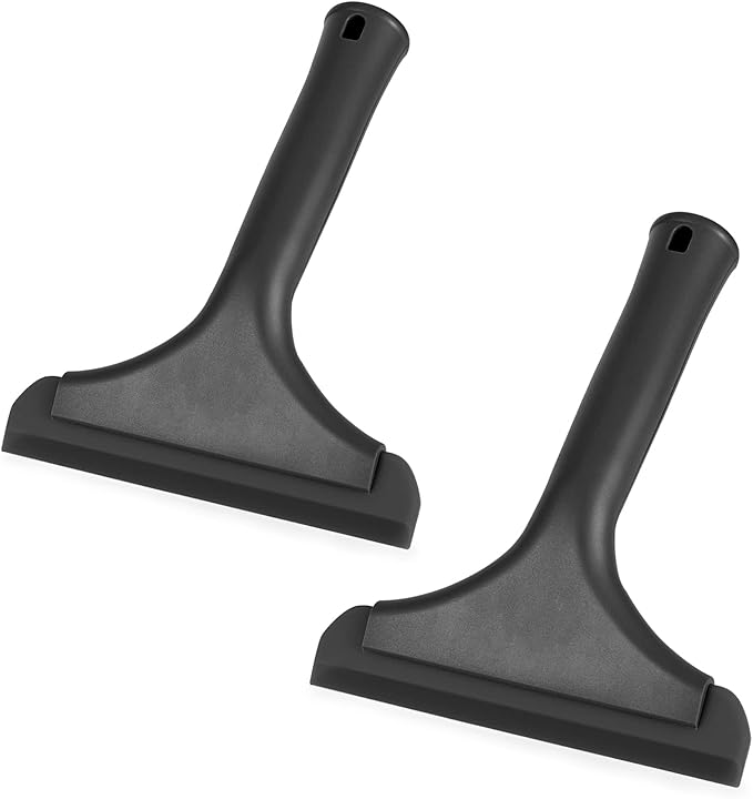 Gomake Small Silicone Squeegee Window Shower Squeegee Tool,Auto Water Blade for Car Windshield, Window, Mirror, Glass Door,Bathroom