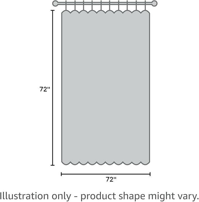 LiBa Green Shower Curtain, Fabric, Water Repellent Shower Curtain, Decorative Bathroom Curtains, 72" W x 72" H, Heavy Duty, Easy to Clean(Green)