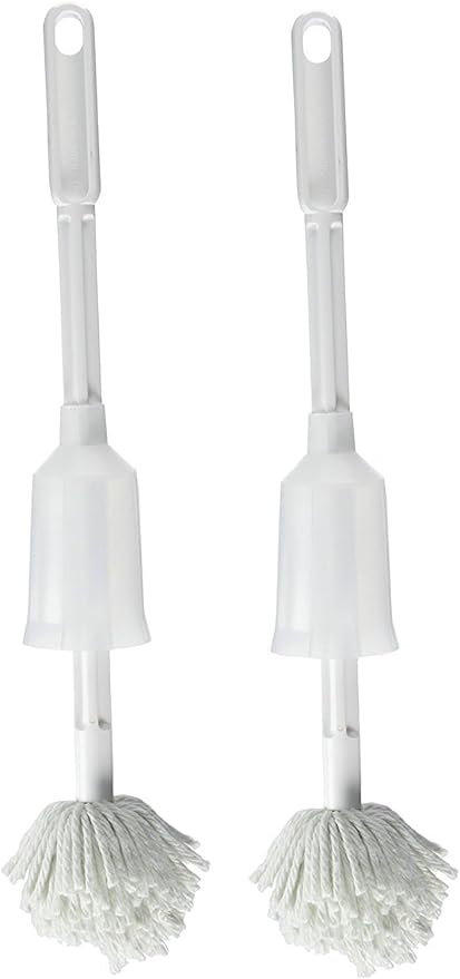Fuller Brush Toilet Bowl Cleaner Brush – Antimicrobial Toilet Swab with Soft Non-Scratch Head, Long Handle, Deep Cleaning Under Rim (Pack of 2)