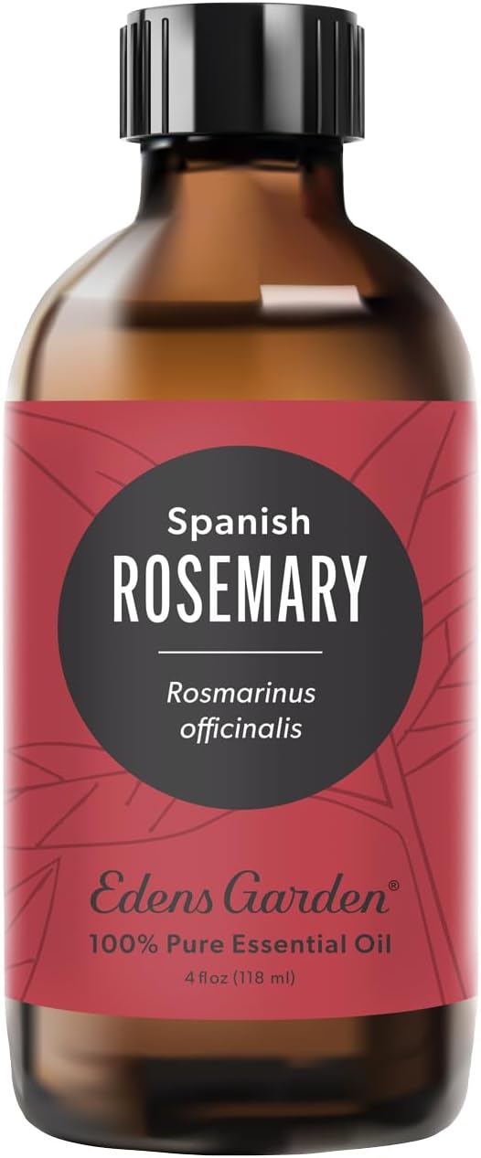 Edens Garden Rosemary-Spanish Essential Oil- 100% Pure Premium Grade, Undiluted, Natural, Therapeutic, Aromatherapy, The Best for Diffuser, Candle, Laundry, Humidifiers 118 ml (4 fl oz)