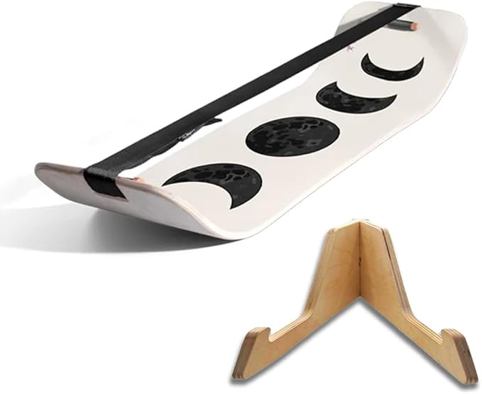 GIBBON SlackBoard - GiBoard Balance Board Kids & Adults - Slackline Balance Trainer - Slack Board Core Workout Equipment Home Gym Training - Standing Desk Exercise - Yoga, Agility, Pilates & More