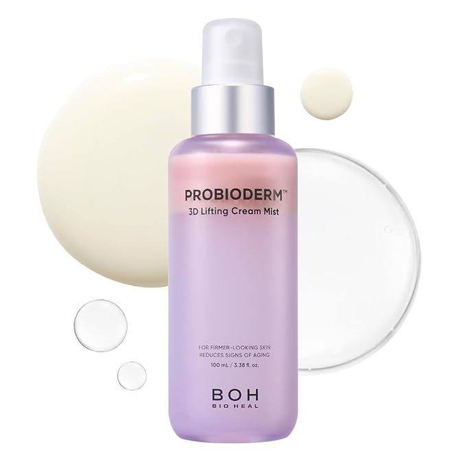 BIOHEAL BOH Probioderm™ 3D Lifting Cream Mist 3.38 fl oz (100 ml) | Face Moisturizers, Hydrating Glowing Serum Spray, Moisturizing & Elasticity-Enhancing Facial Mist for Face, Neck & Décolleté