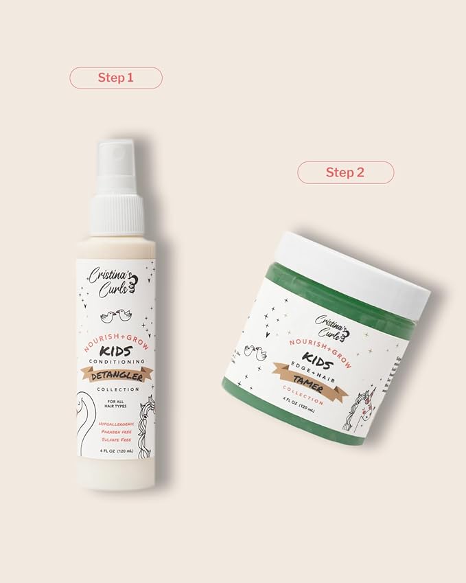 Cristina's Curls Conditioning Detangler Spray for Kids – Leave-in Slip & Frizz Control with No Buildup
