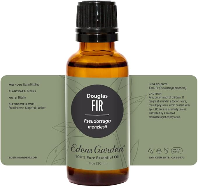Edens Garden Fir- Douglas Essential Oil- 100% Pure Premium Grade, Undiluted, Natural, Therapeutic, Aromatherapy, The Best for Diffuser, Skin, Candle, Humidifiers 30 ml (1 fl oz)