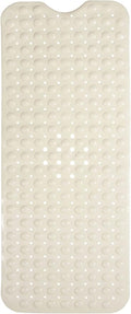 ENKOSI Bath Mat - Large Non Slip Bathtub & Shower Mat - Extra Long 40 x 16 Inch Bathroom Mats for Tub Nonslip Anti Slip Bathmats (40x16 Pearl White 1-Pack)