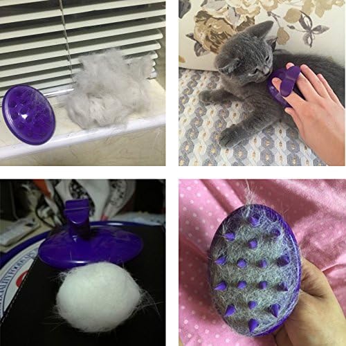Cat Brush with Soft Rubber Pins, Washable Silicone Pet Brushes for Indoor Cats - Grooming Shedding Massage & Bath, Scratch-Free Removes Hair Mats, Tangles, and Loose Fur for Short to Long Haired