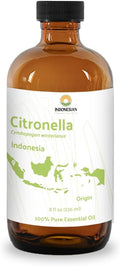 Citronella Essential Oil - Direct from Central Java, Indonesia - Pure Essential Oil for Diffusers and Aromatherapy | 100% Pure Therapeutic Grade (8oz)