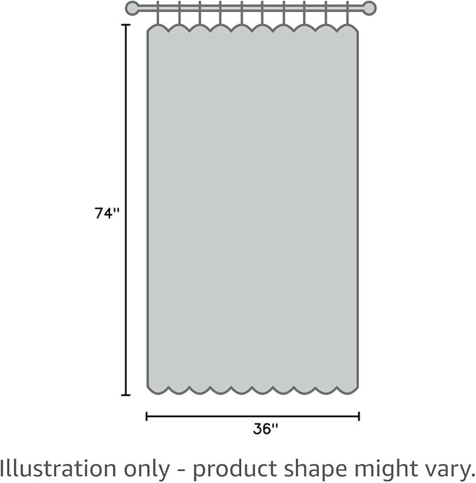 Gibelle Stall Small Shower Curtain 36x74, Waffle Weave Shower Curtain with Snap-in Fabric Liner Set, No Hooks Needed, Hotel Style with Mesh Top Window, Ivory