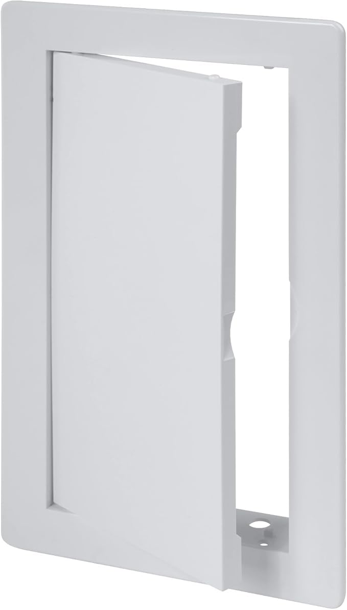 Vent Systems 4x8 Access Panel - Easy Doors ABS Plastic for Drywall, Wall and Ceiling Electrical Plumbing Service Door Cover Exterior Dimensions 5.3x9.3 Inch White 4 x 8/100 200 mm