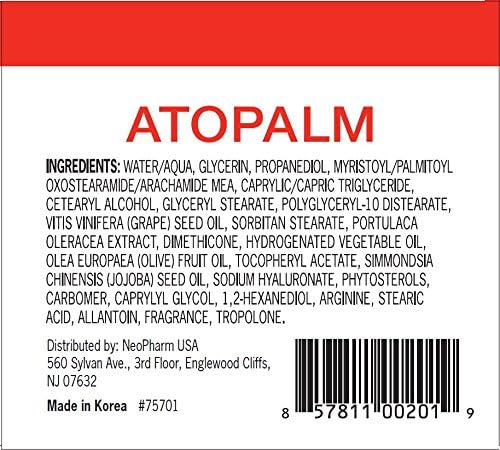 ATOPALM | Intensive Moisturizing Cream | Face & Body Moisturizer | For Dry & Sensitive Skin | Paraben-Free Lotion | Replenishes Hydration | Skin Barrier Repair | Korean Skin Care | 3.4 fl oz (100ml)