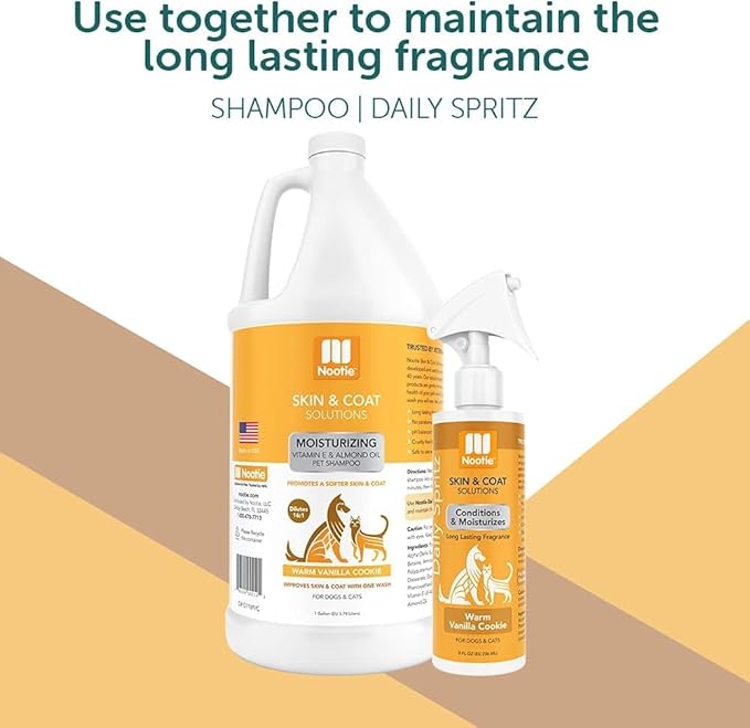 Nootie - Pet Shampoo for Sensitive Skin -�Revitalizes Dry Skin & Coat - Natural Ingredients - Soap, Paraben & Sulfate Free - Cleans & Conditions