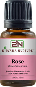 Rose Essential Oil 100% Pure Premium Therapeutic Grade, Undiluted - Aromatherapy Diffuser for Calm and Relaxation, Skin Care, Hair Care