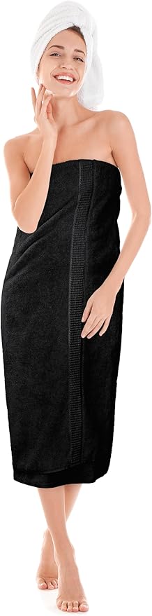 Utopia Towels - Luxurious Jumbo Bath Sheet 2 Piece - 600 GSM (35X70 Inches) 100% Ring Spun Cotton - Highly Absorbent and Quick Dry Extra Large Bath Towel - Super Soft Hotel Quality Towel (Black)