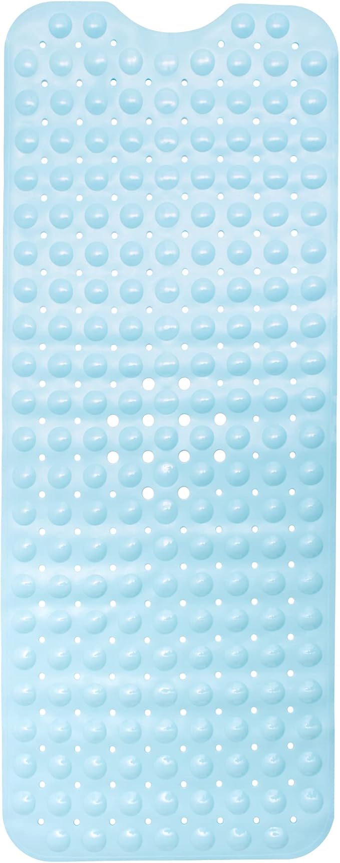 ENKOSI Bath Mat - Large Non Slip Bathtub & Shower Mat - Extra Long 40 x 16 Inch Bathroom Mats for Tub Nonslip Anti Slip Bathmats (40x16 Light Blue 1-Pack)